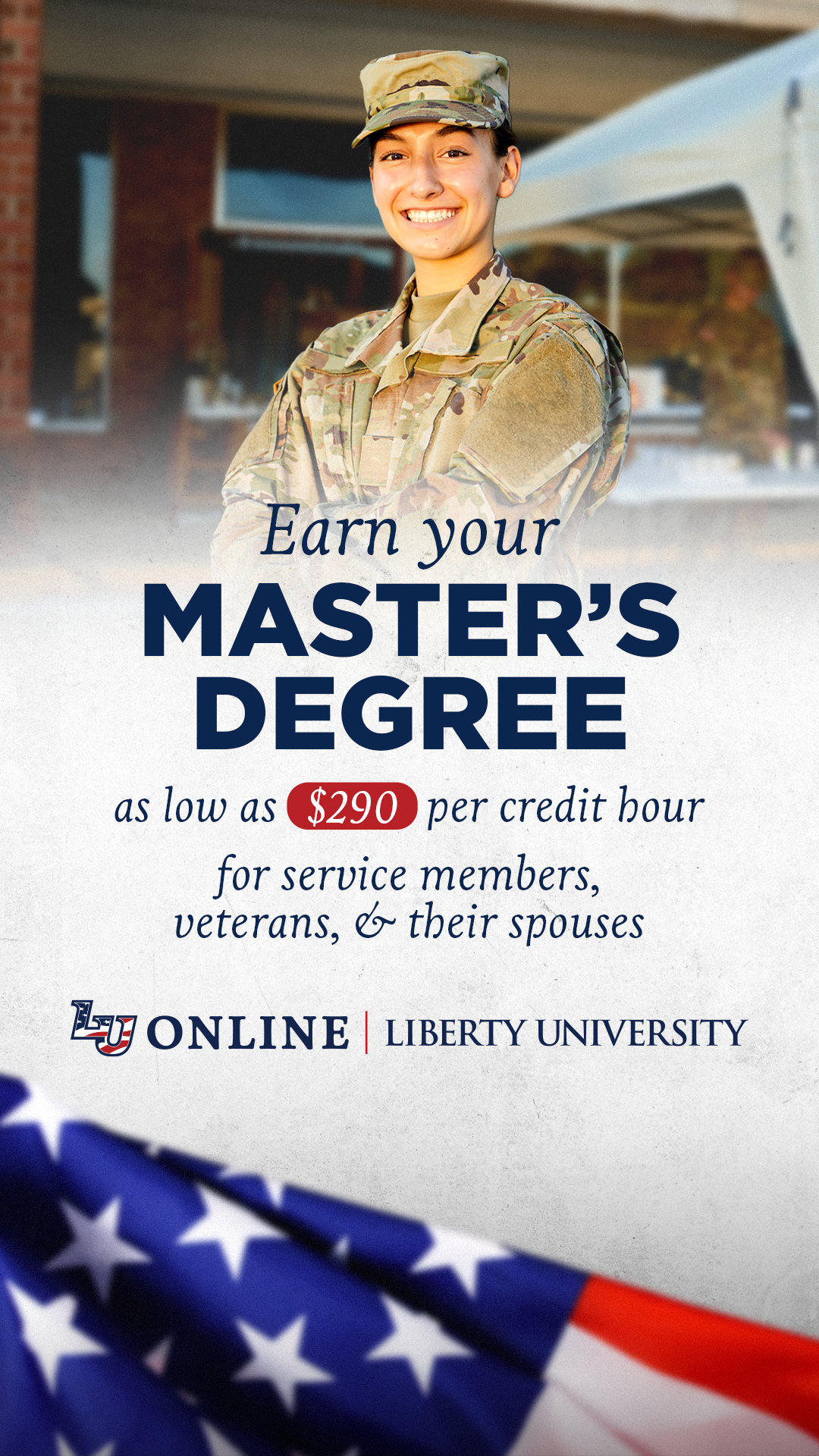Liberty University Online Programs Facebook ad