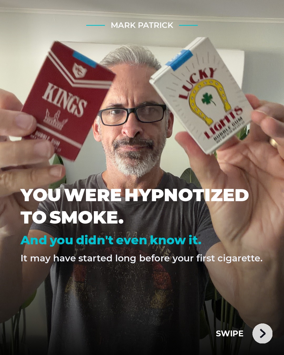 Mark Patrick Seminars Facebook ad: What if your smoking habit started BEFORE your…