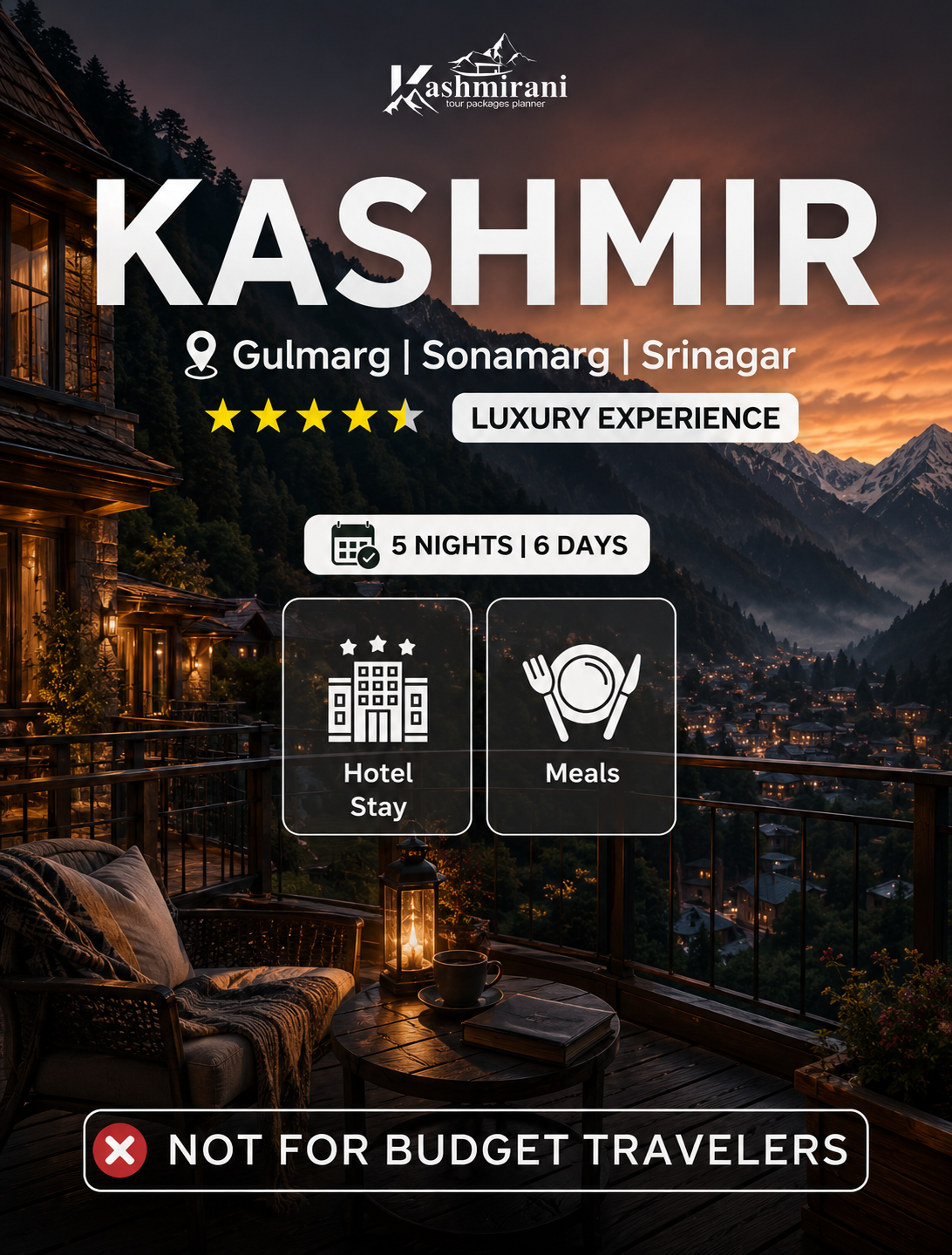 Kashmirani Tour Packages Planner Facebook ad