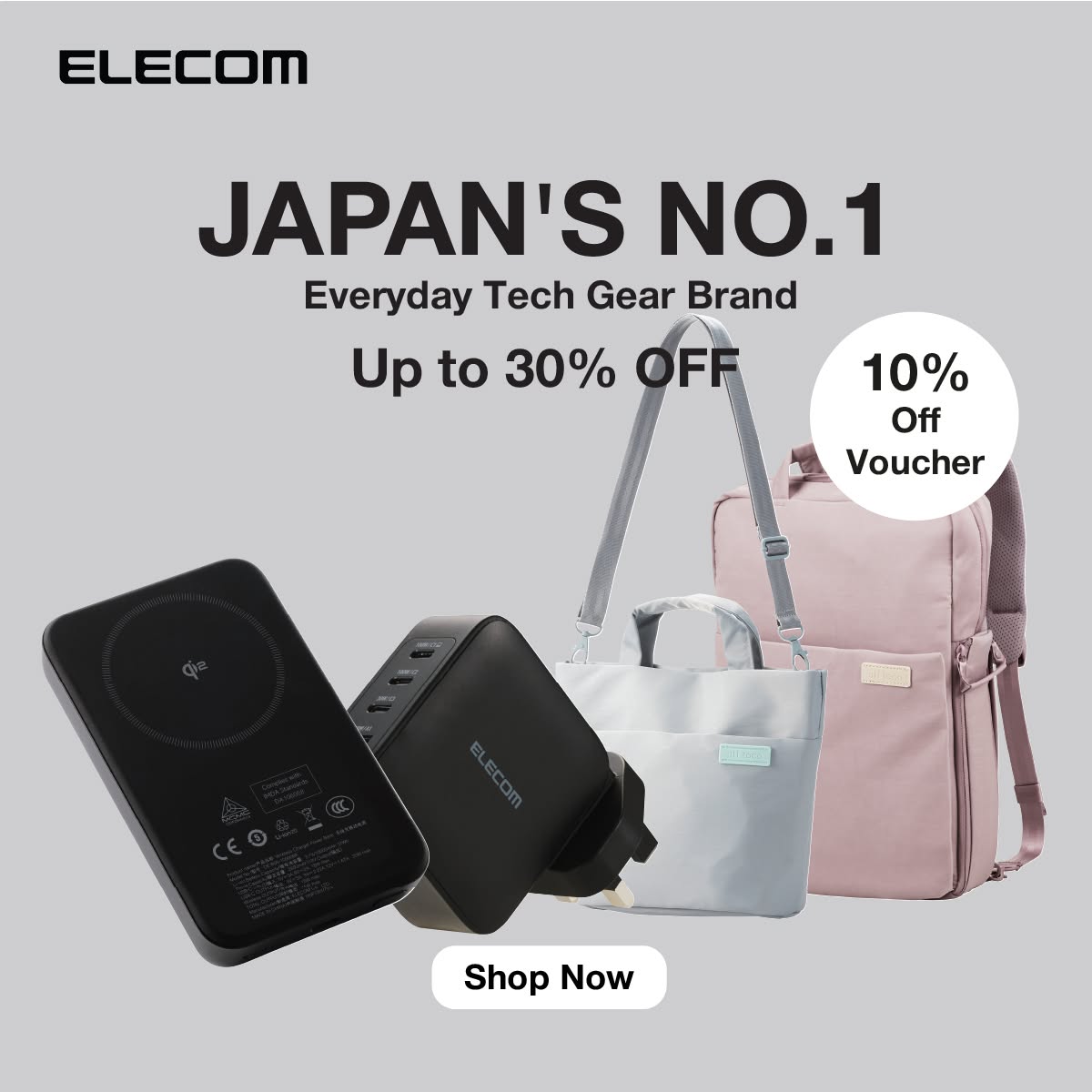 Elecom Malaysia Facebook ad: Claim FREE Gifts With Min Spend