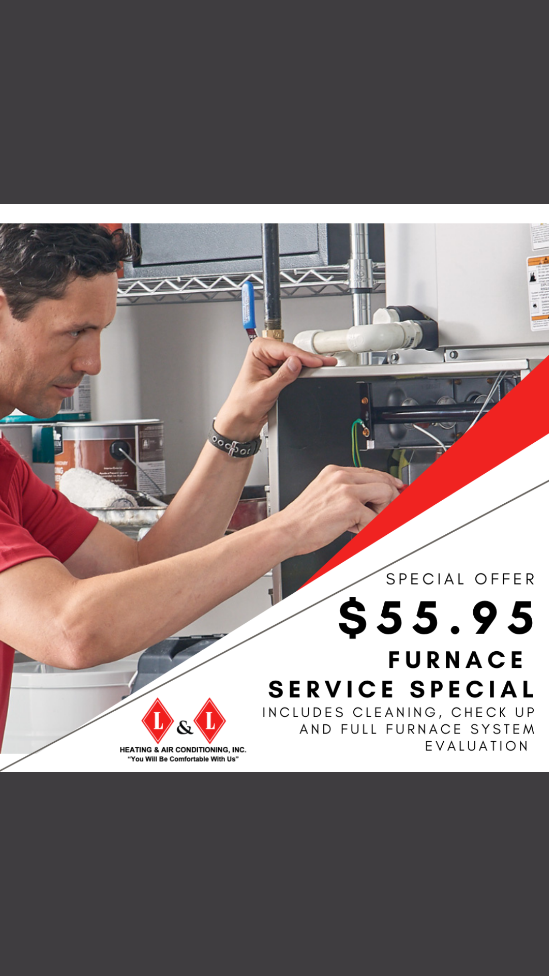 L&L Heating & Air Conditioning, Inc. Facebook ad from Nov 8, 2021