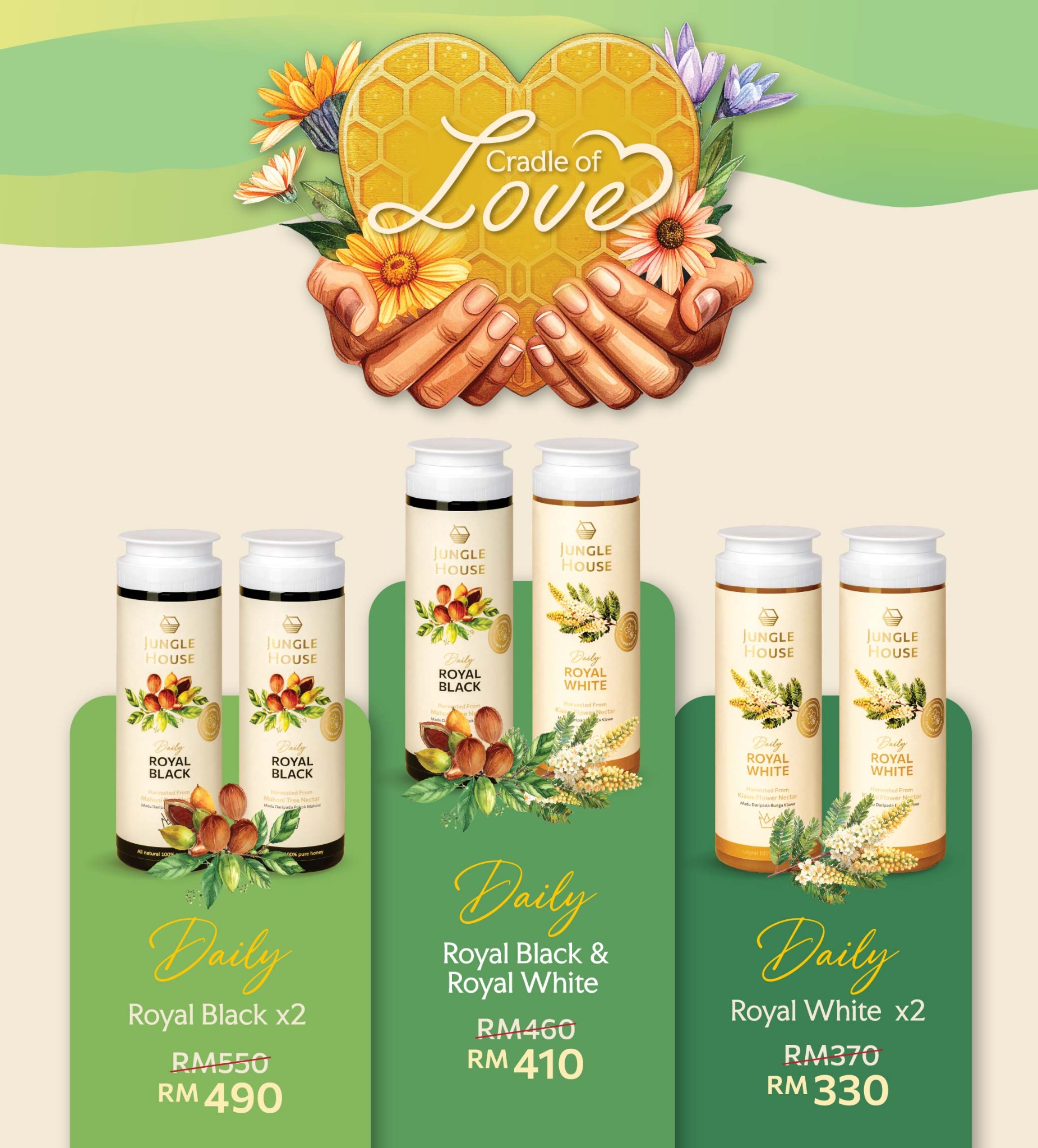Jungle House Facebook ad: PARENTS' DAY HONEY GIFTS