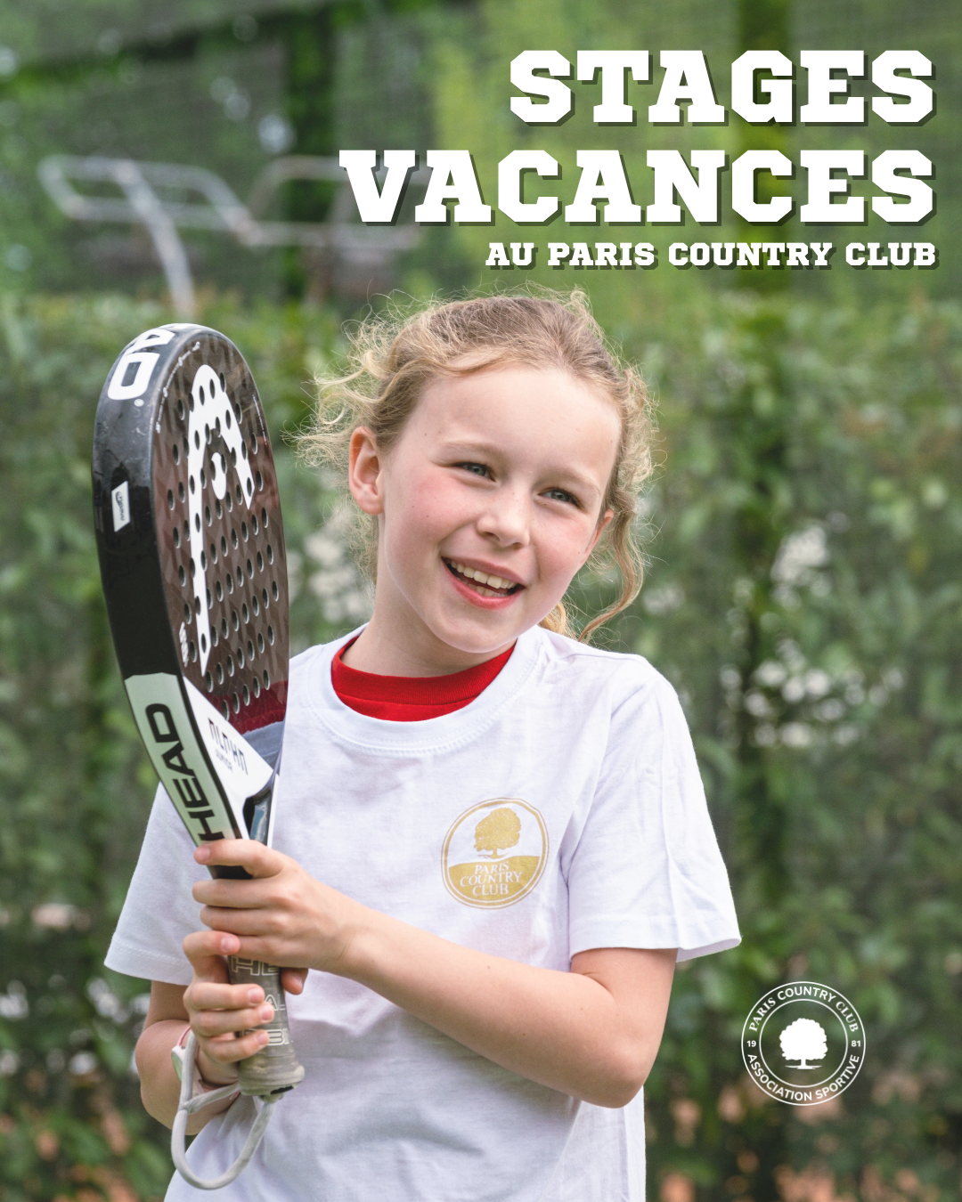 Association sportive du Paris Country Club Facebook ad: Offrez à votre enfant un été placé sous…