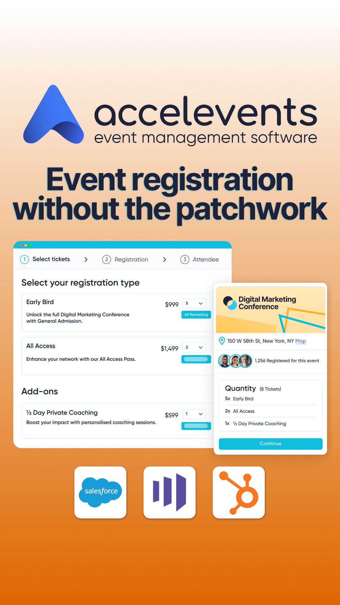 Accelevents Facebook ad: Event Registration Made Easy
