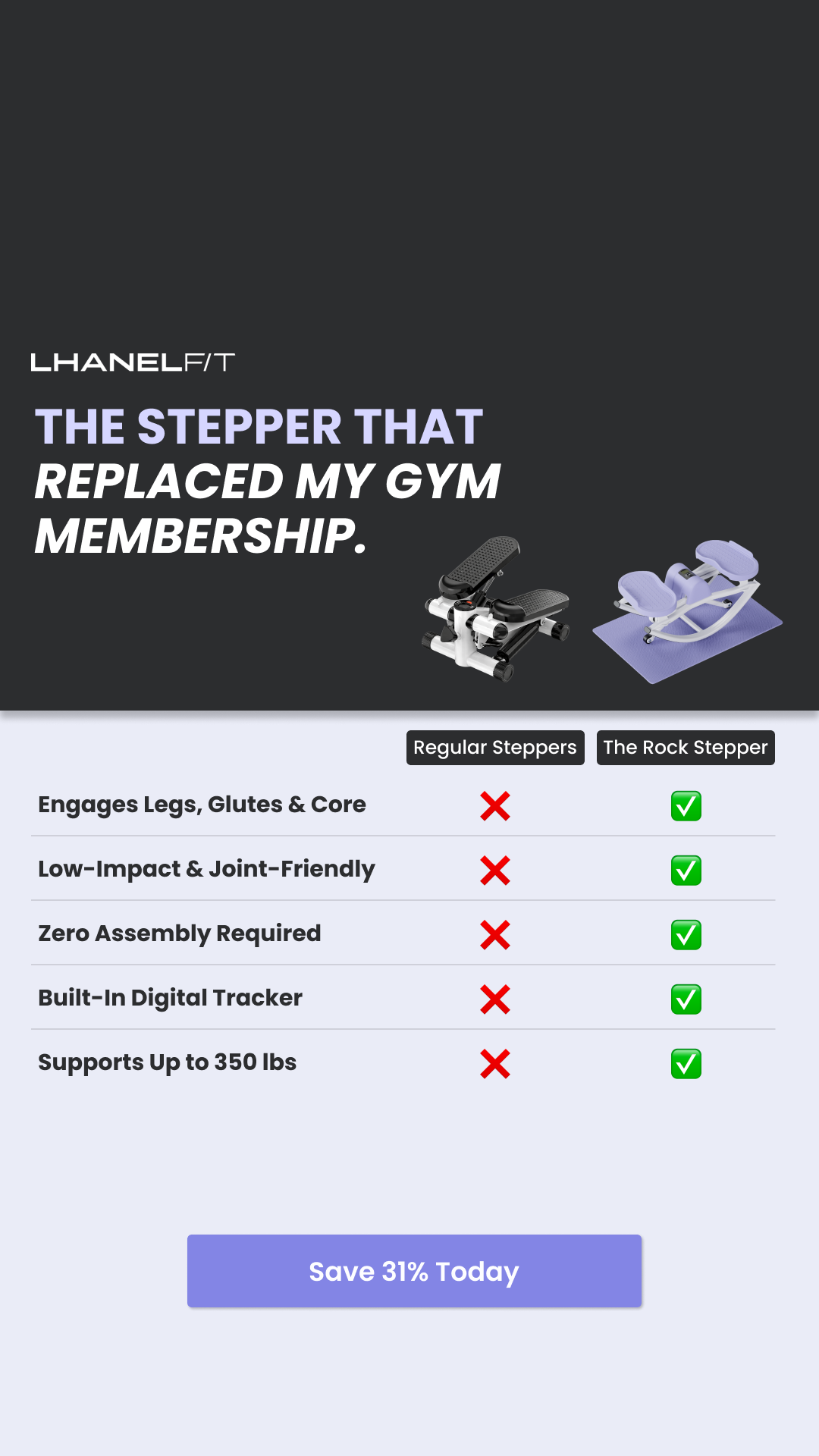 LhanelFit Facebook ad