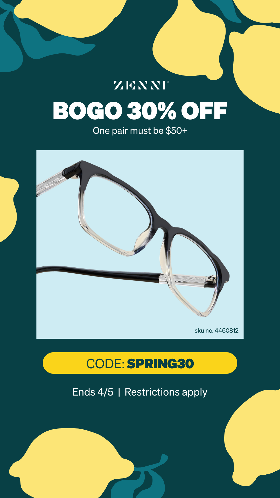 Zenni Optical Facebook ad