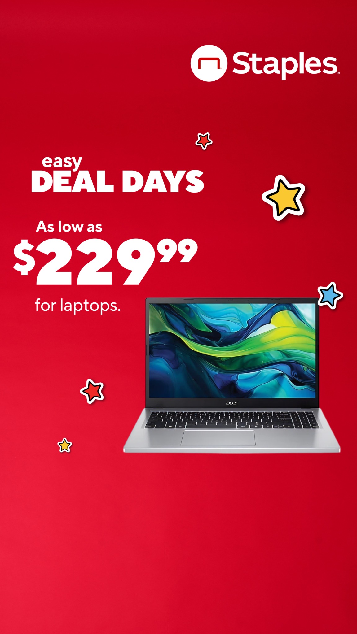 Staples Facebook ad
