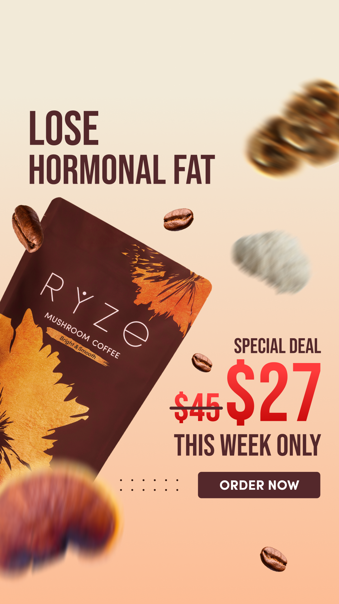 RYZE Superfoods Facebook ad