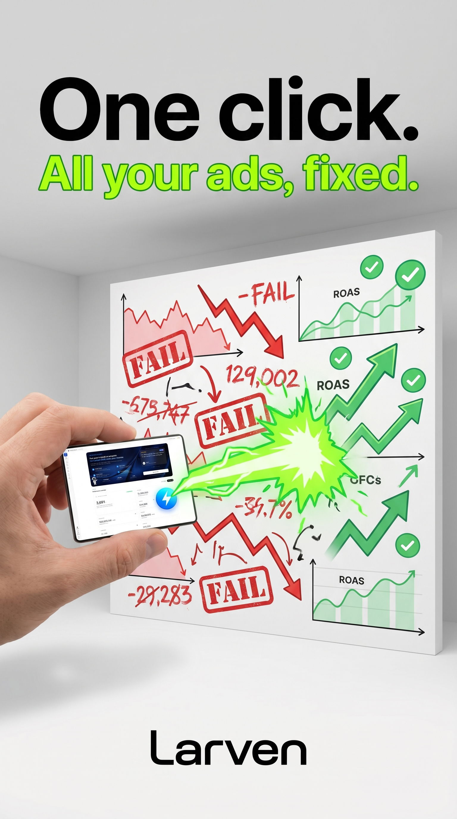 Larven AI Facebook ad