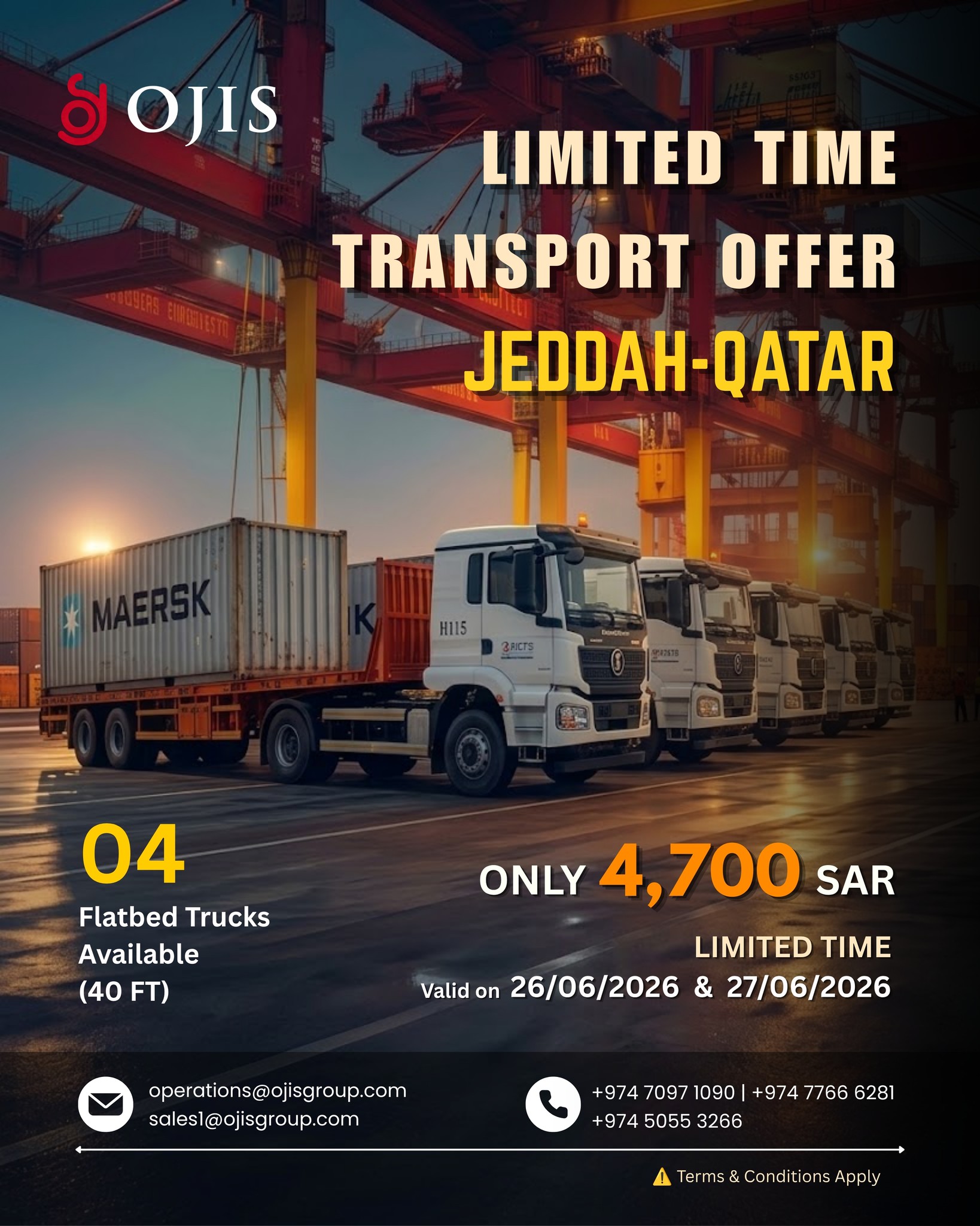 OJIS Trading & Transportation Services Facebook ad