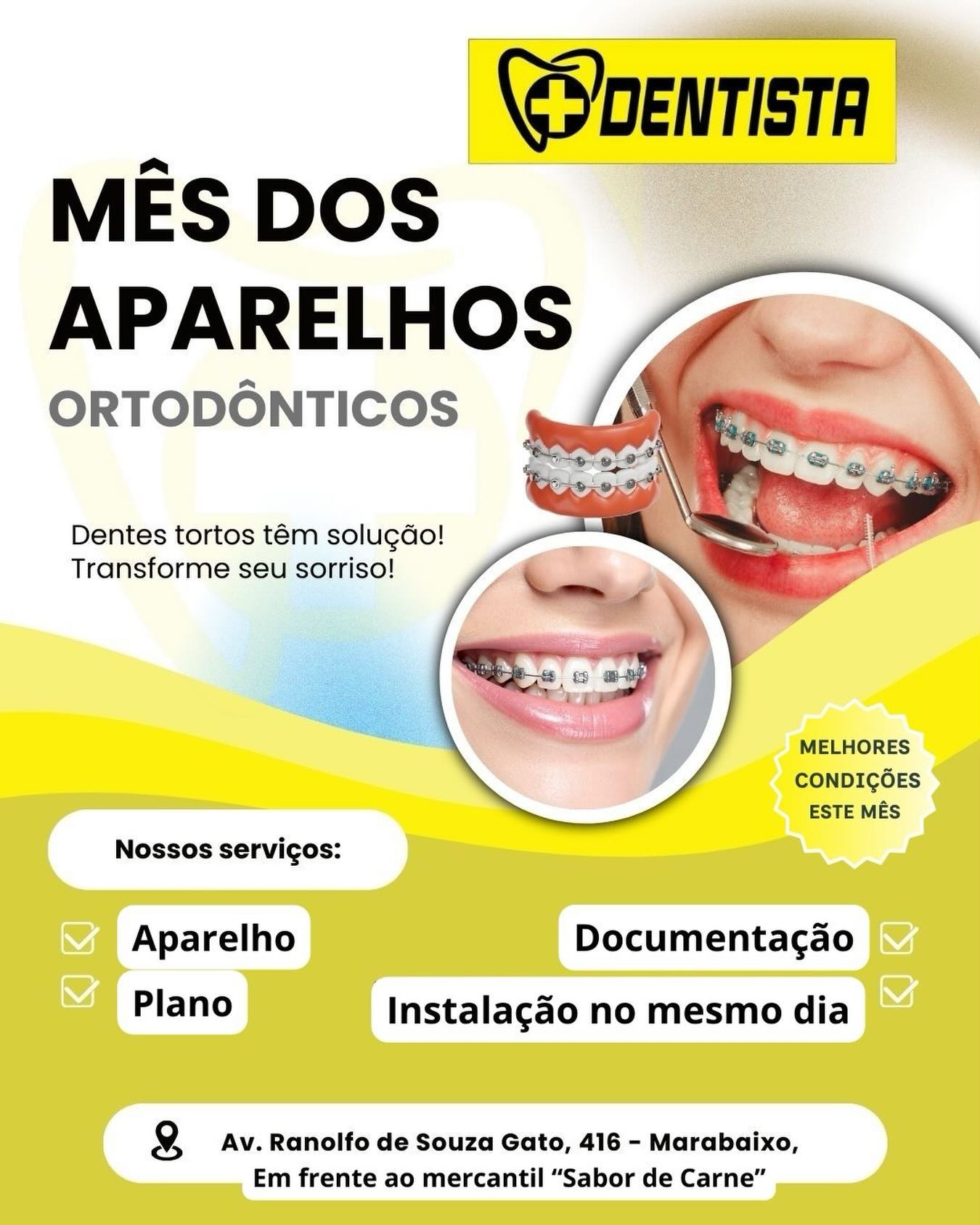 Mais Dentista Marabaixo Facebook ad: Mês dos Aparelhos Ortodônticos Mais Dentista