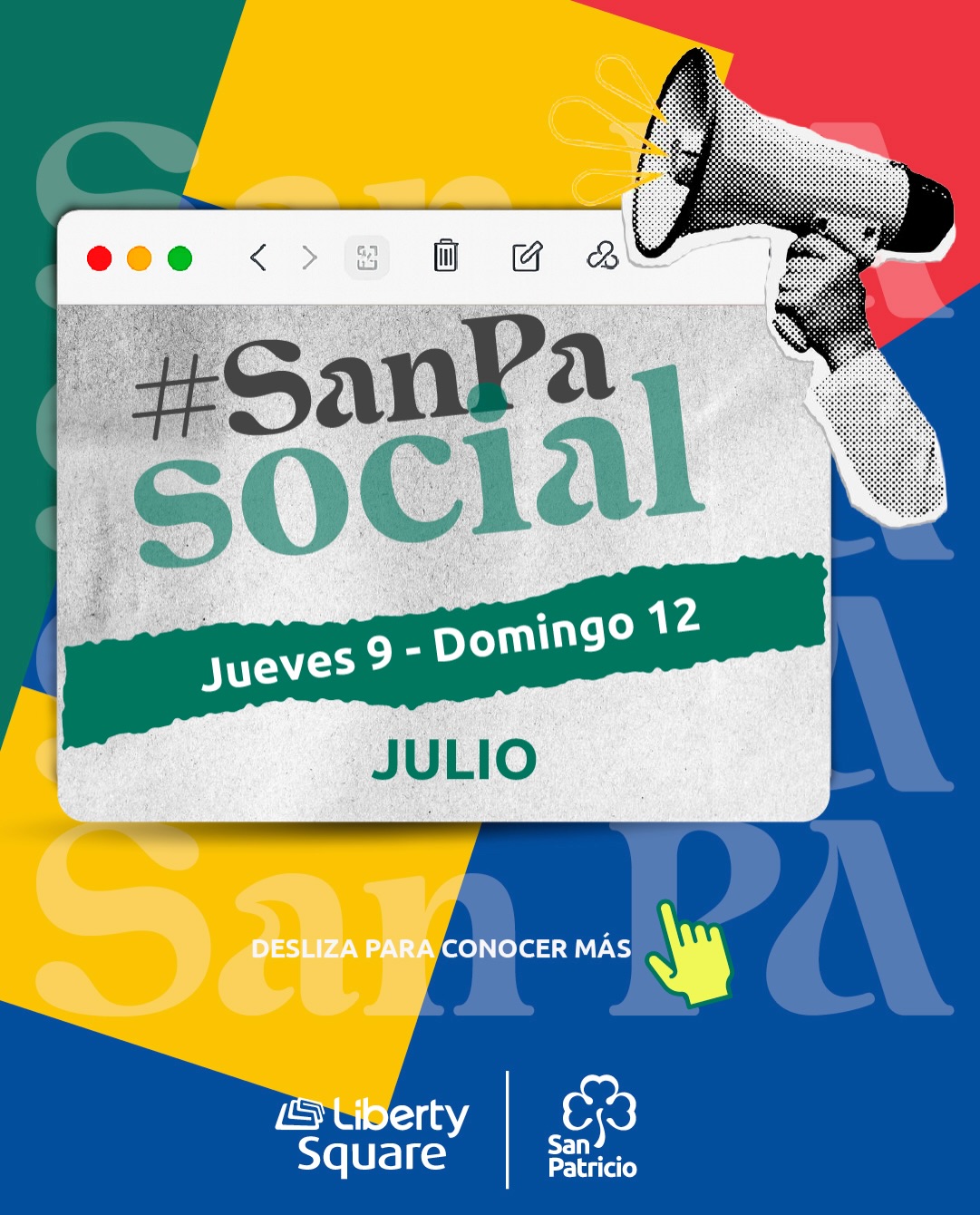 San Patricio Plaza Facebook ad: Esta semana Liberty Square no para.