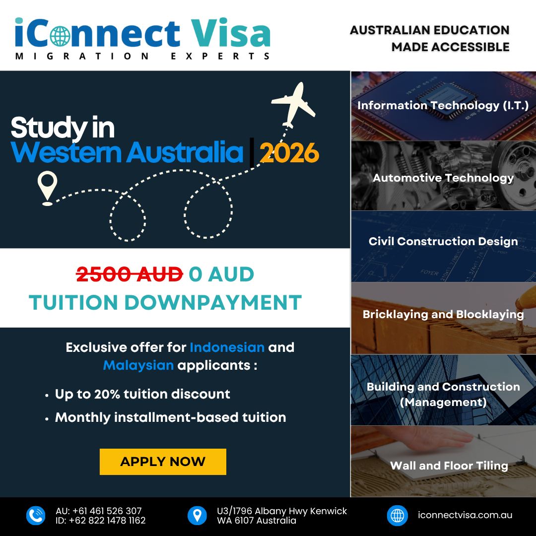 IConnect Visa & Education Experts - Indonesia Facebook ad: 𝐓𝐞𝐫𝐭𝐚𝐫𝐢𝐤 𝐌𝐞𝐥𝐚𝐧𝐣𝐮𝐭𝐤𝐚𝐧 𝐒𝐭𝐮𝐝𝐲 𝐤𝐞…