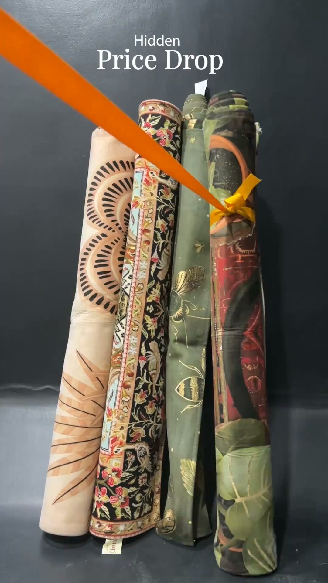 PittariSpaces Facebook ad: Flat 50% Off on Gold-Pressed Luxury Rugs