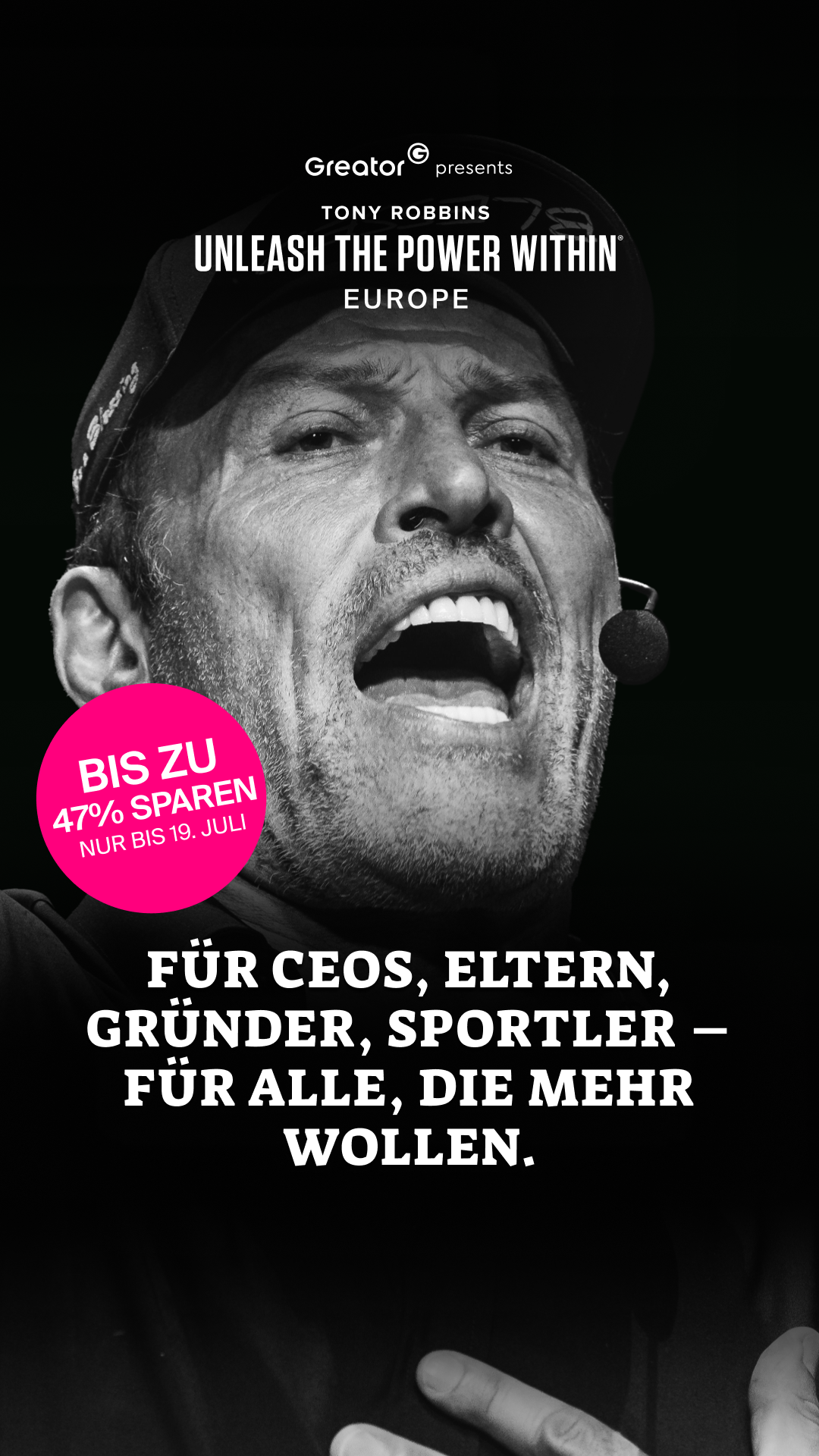 Greator Facebook ad