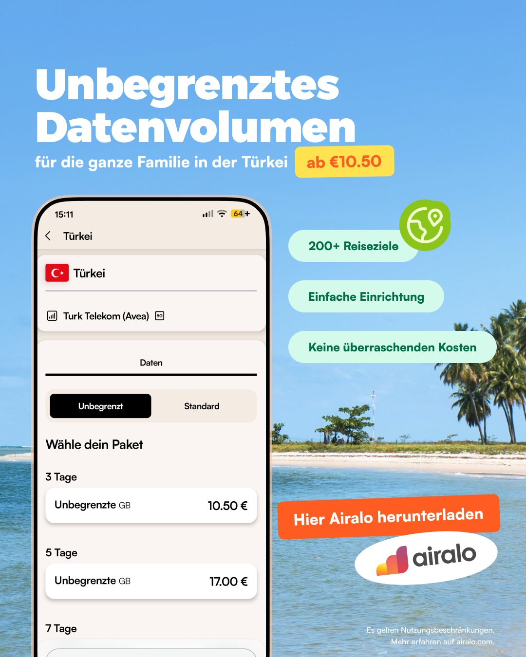 Airalo Global eSIM Store Facebook ad