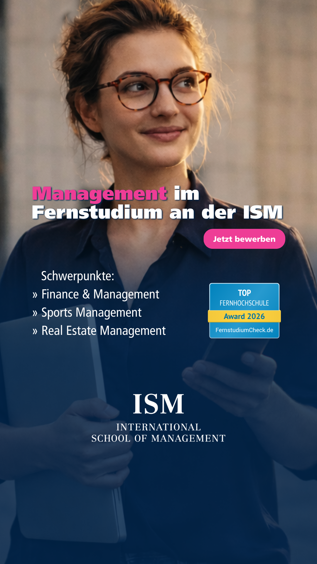 International School of Management (ISM) Facebook ad from Jul 6, 2026