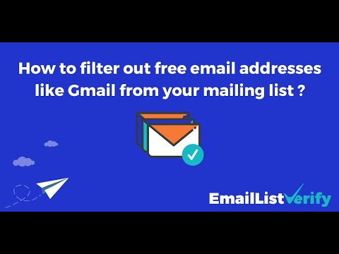 Email List Verify Facebook ad: How to filter out free emails like gmail from your email…