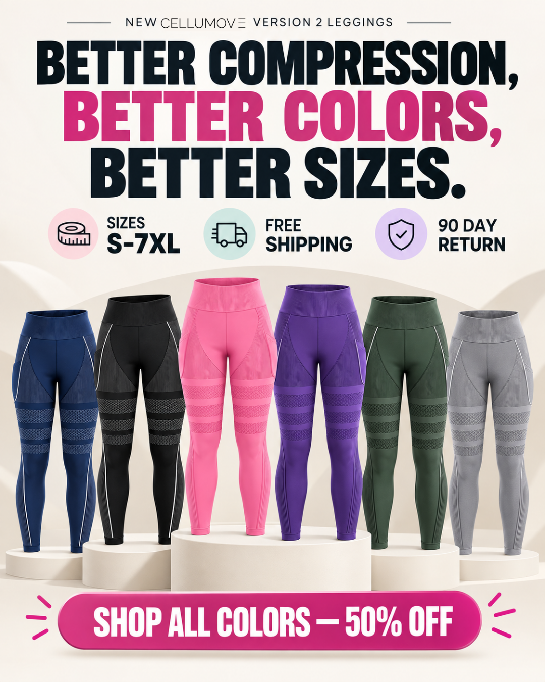 Cellumove Facebook ad: Feel the Difference from the First Wear