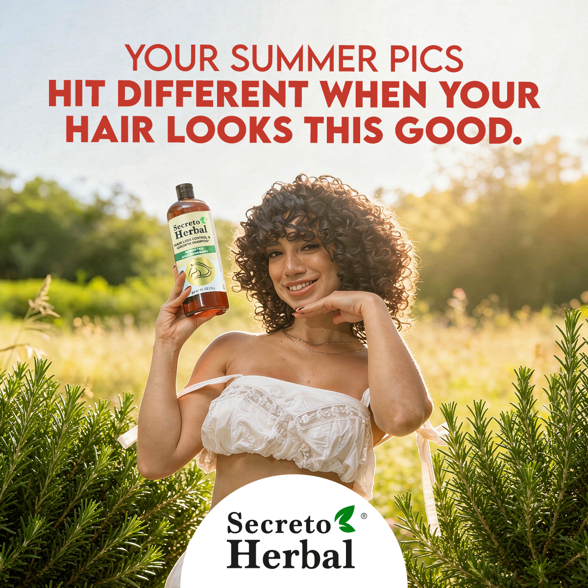 Secreto Herbal USA Facebook ad: Strengthen, Revitalize, Shine