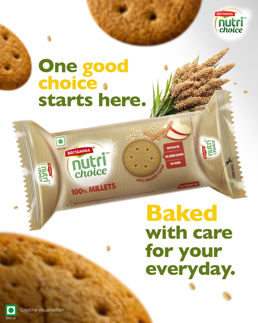 Britannia NutriChoice Facebook ad: Because one mindful bite can set the tone…