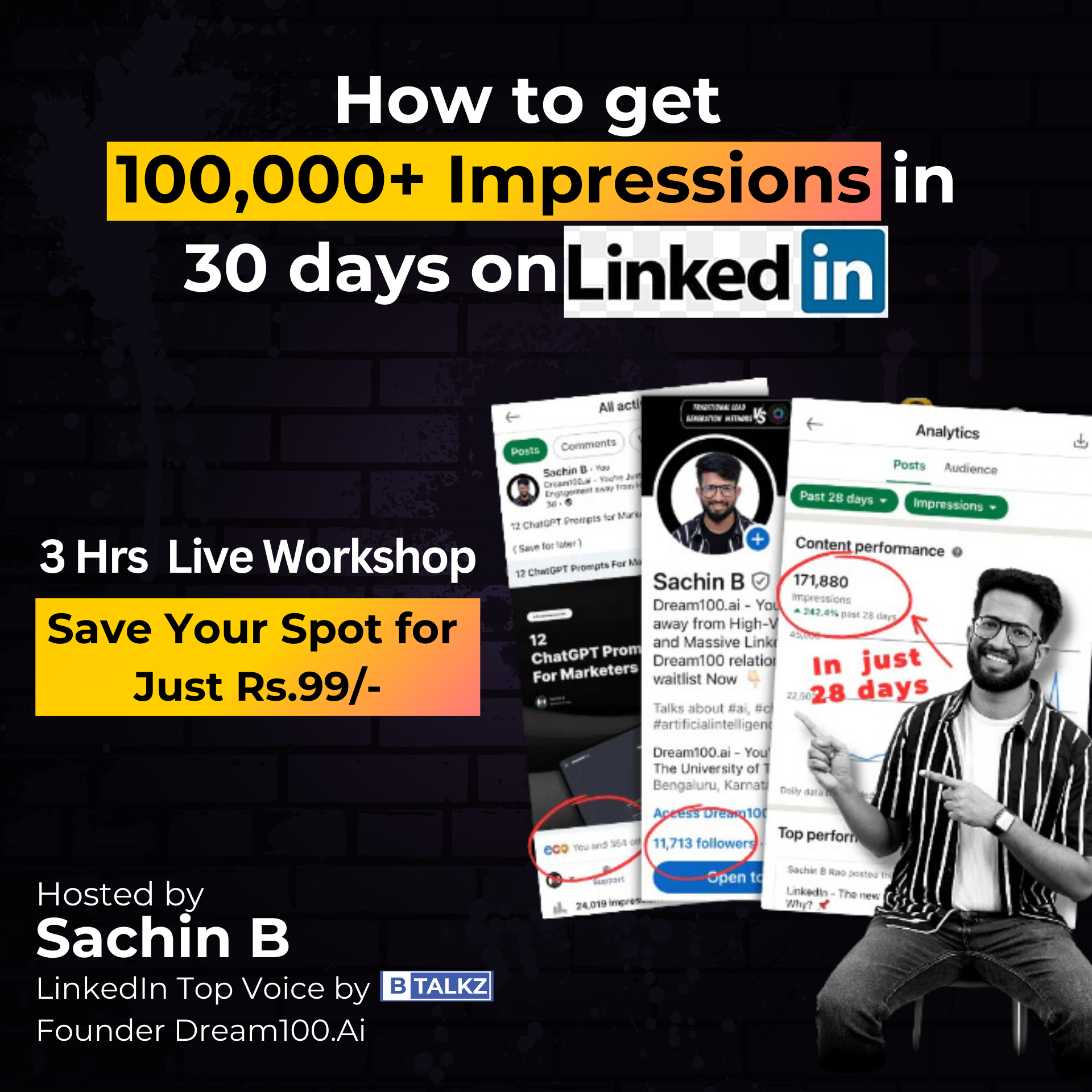 Sachin B Rao Facebook ad