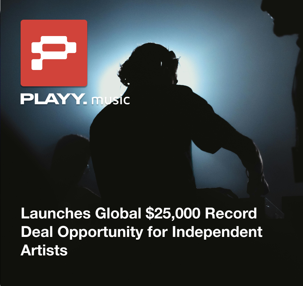 PLAYY. Facebook ad: Join PLAYY. Music