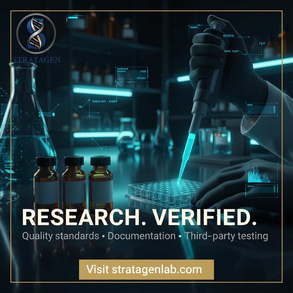 stratagenlab.canada Facebook ad: Research Peptides Shipped from Canada