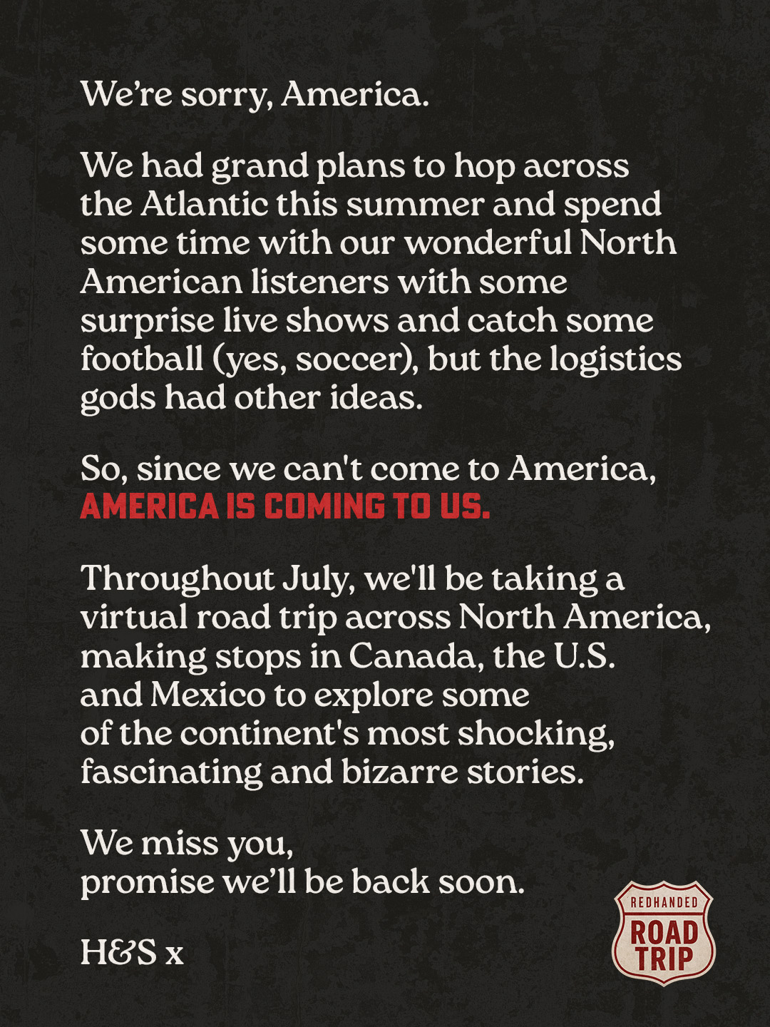 RedHanded: True Crime Podcast Facebook ad: As we can't be there in person, throughout…