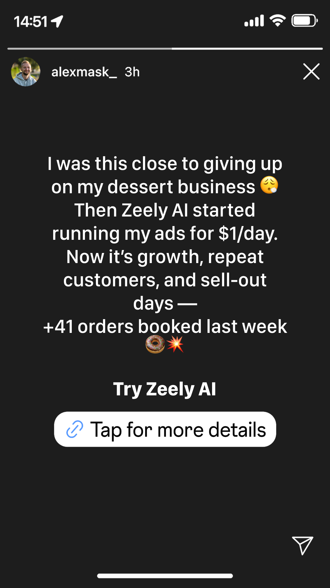 Zeely Facebook ad