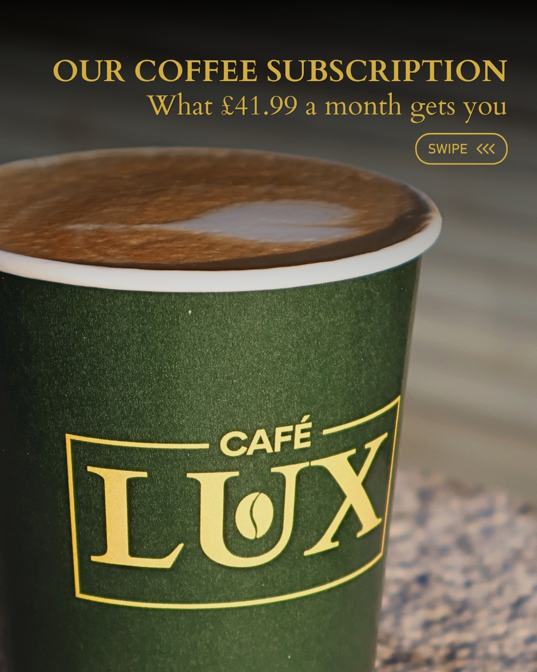 Café Lux Facebook ad