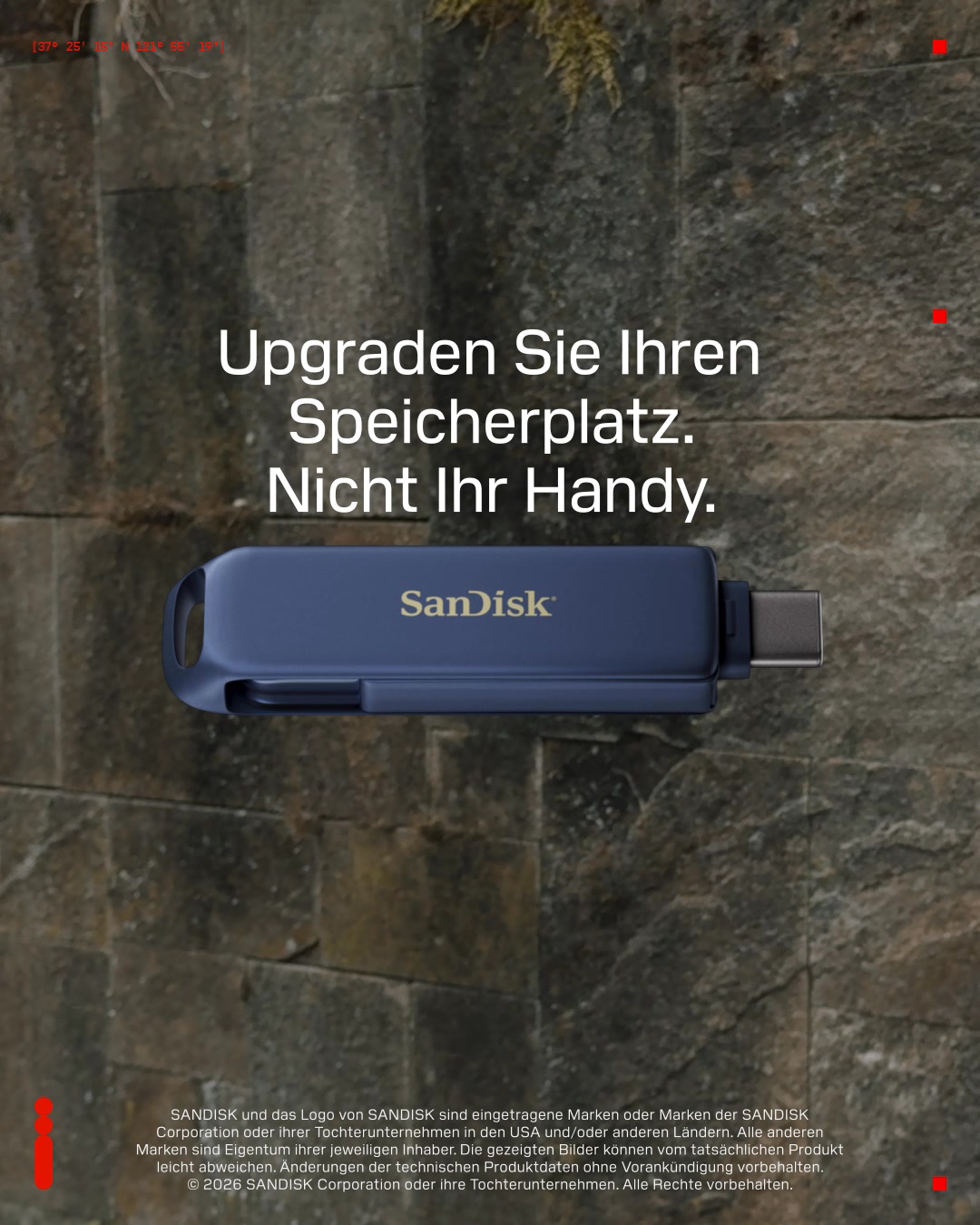 Sandisk Facebook ad: SANDISK Phone Drive.