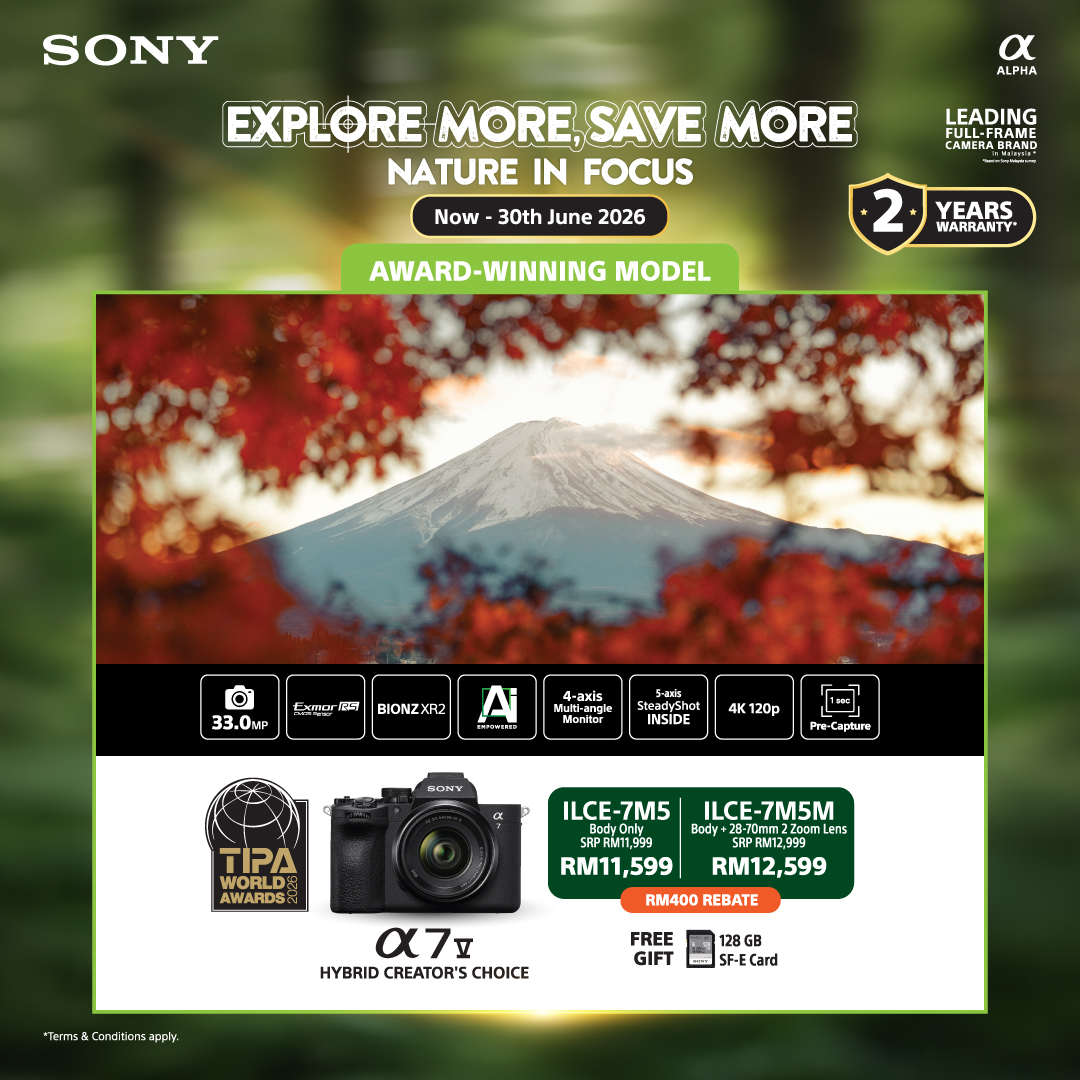 Sony Malaysia Facebook ad: Capture nature in every detail with Sony, now…