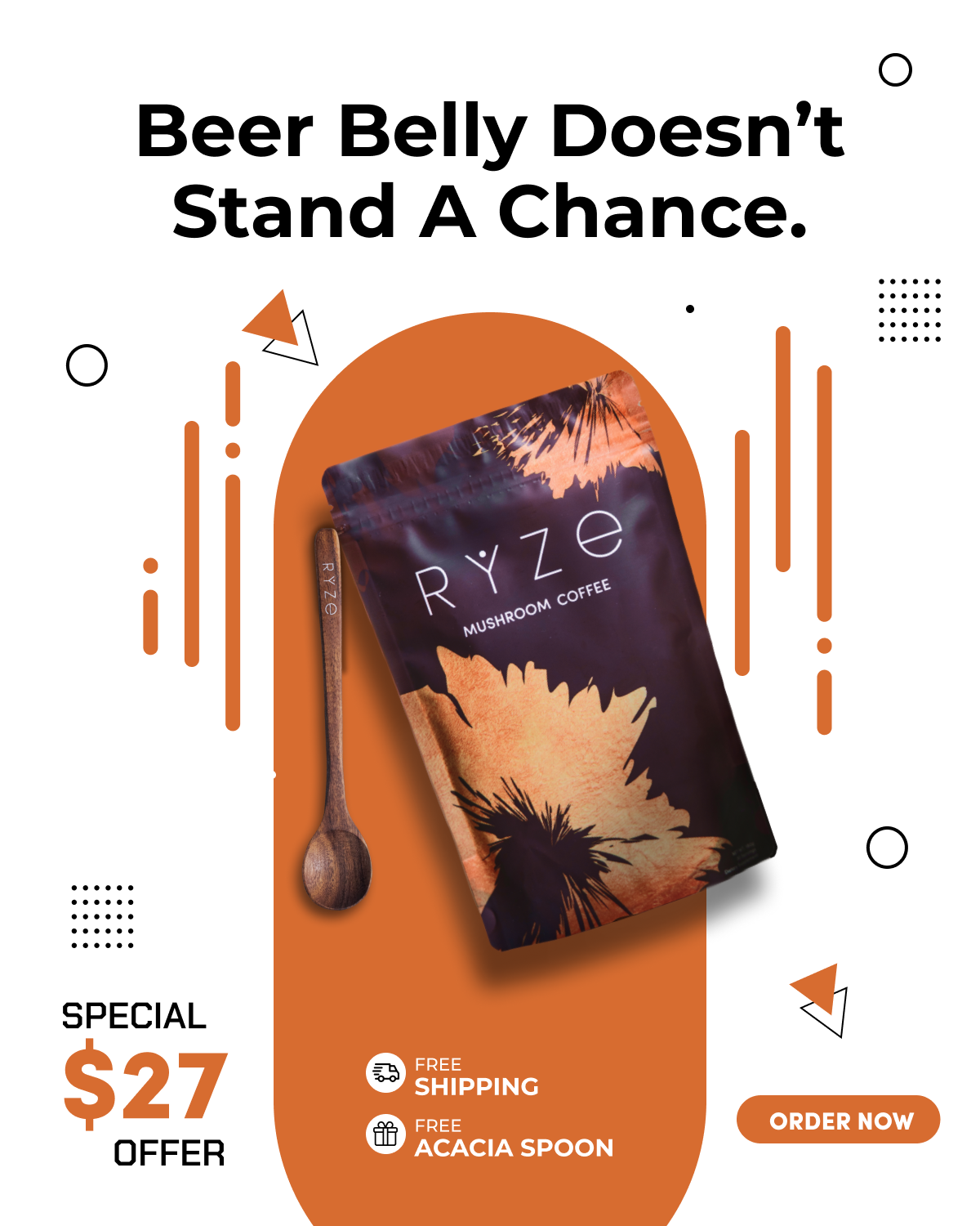RYZE Superfoods Facebook ad