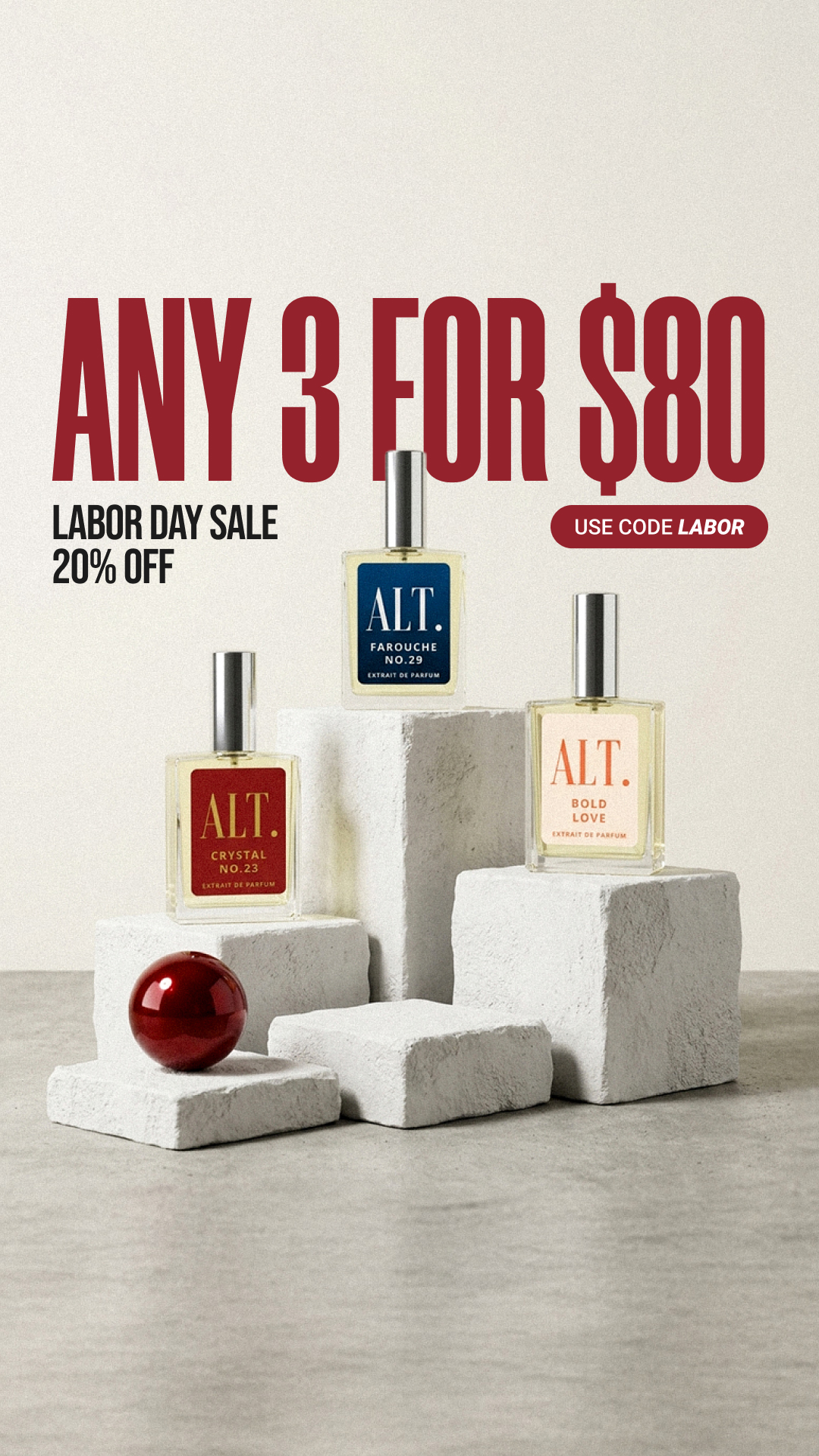 ALT. Fragrances Facebook ad