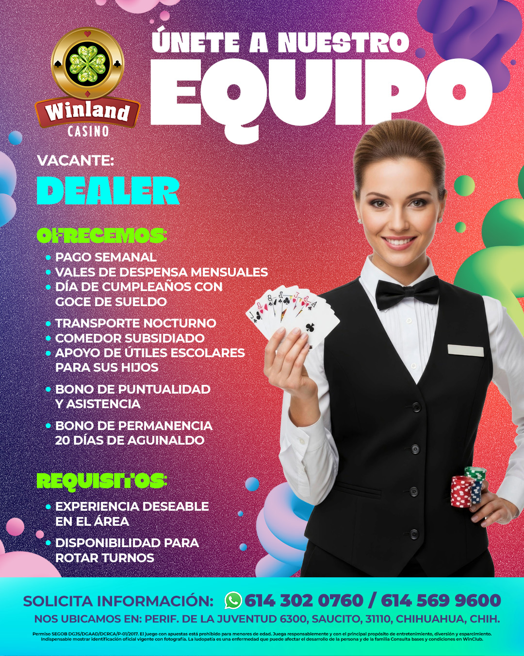 Atracción Talento Winland Chihuahua Facebook ad
