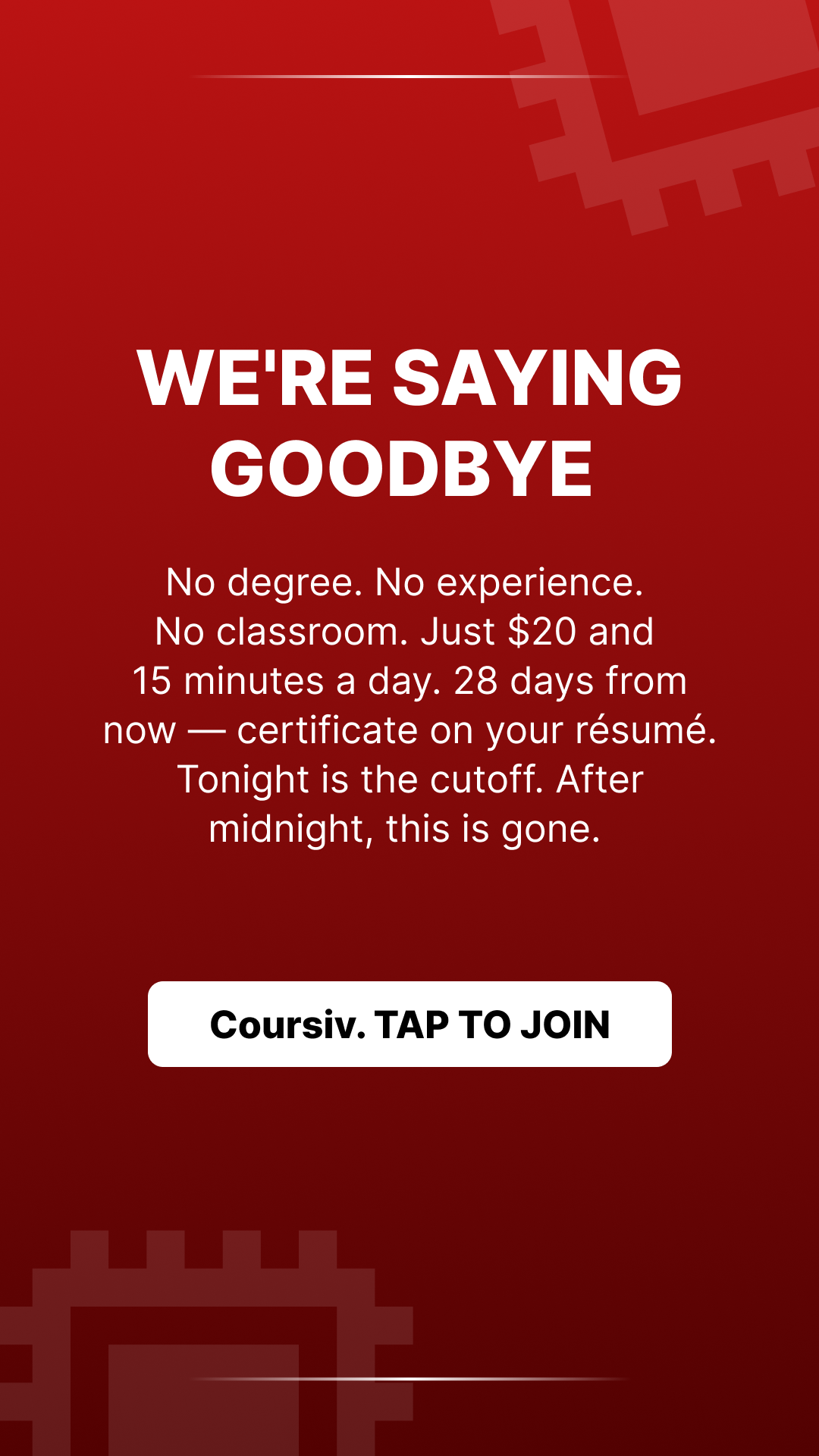 Coursiv Facebook ad