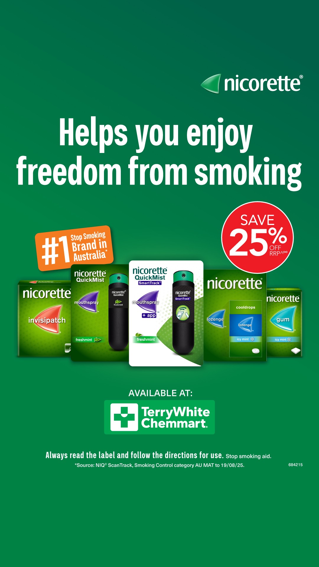 Nicorette ANZ Facebook ad