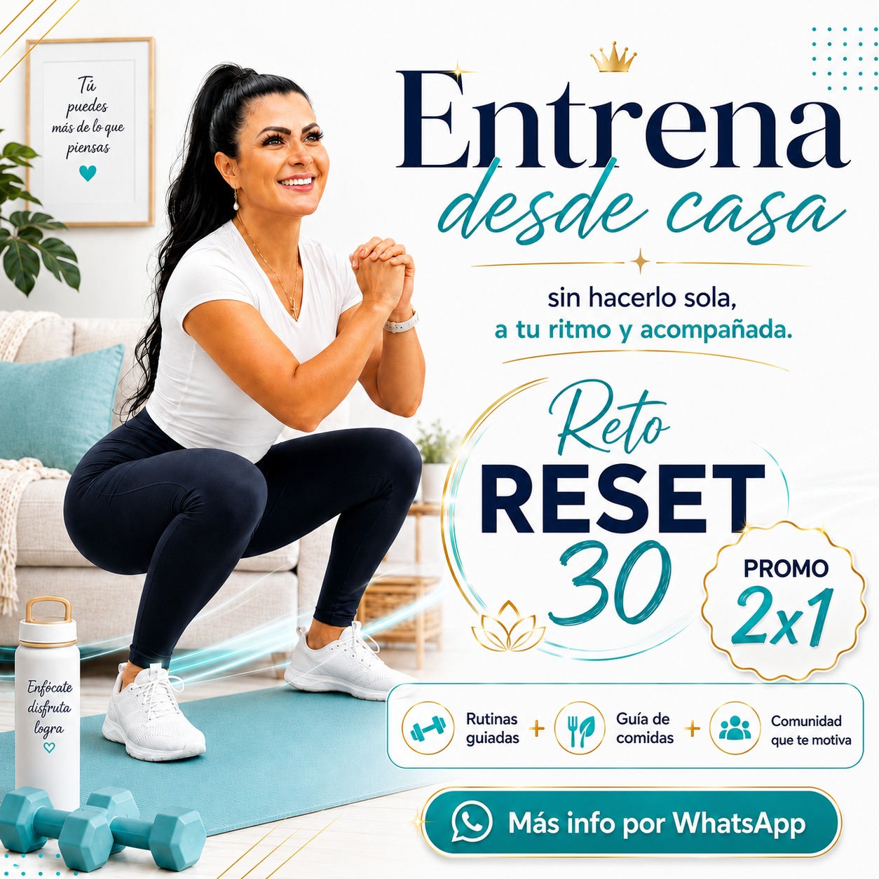 Jessresetfit Facebook ad: Entrená desde casa con RESET