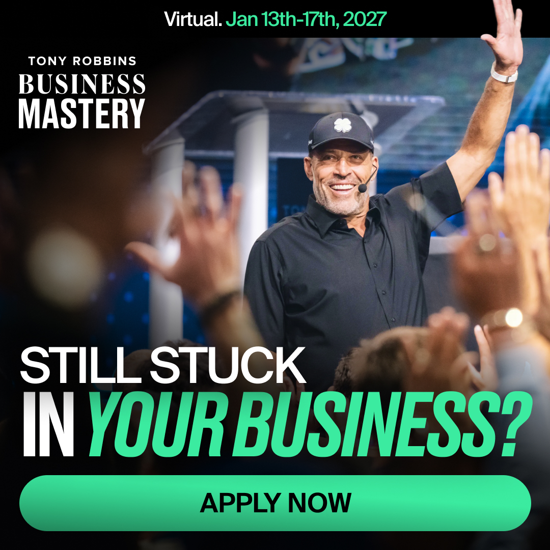 Tony Robbins Facebook ad from Aug 12, 2026