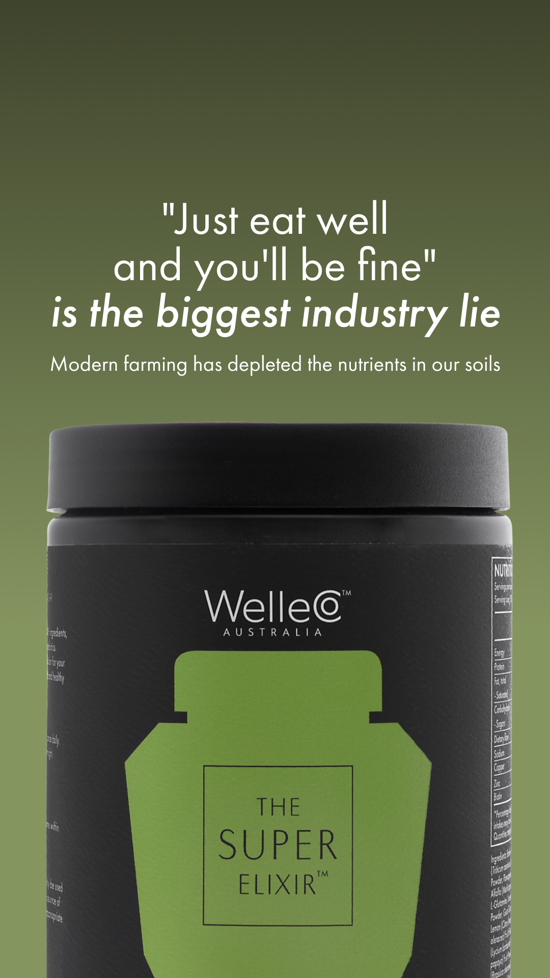 WelleCo Facebook ad