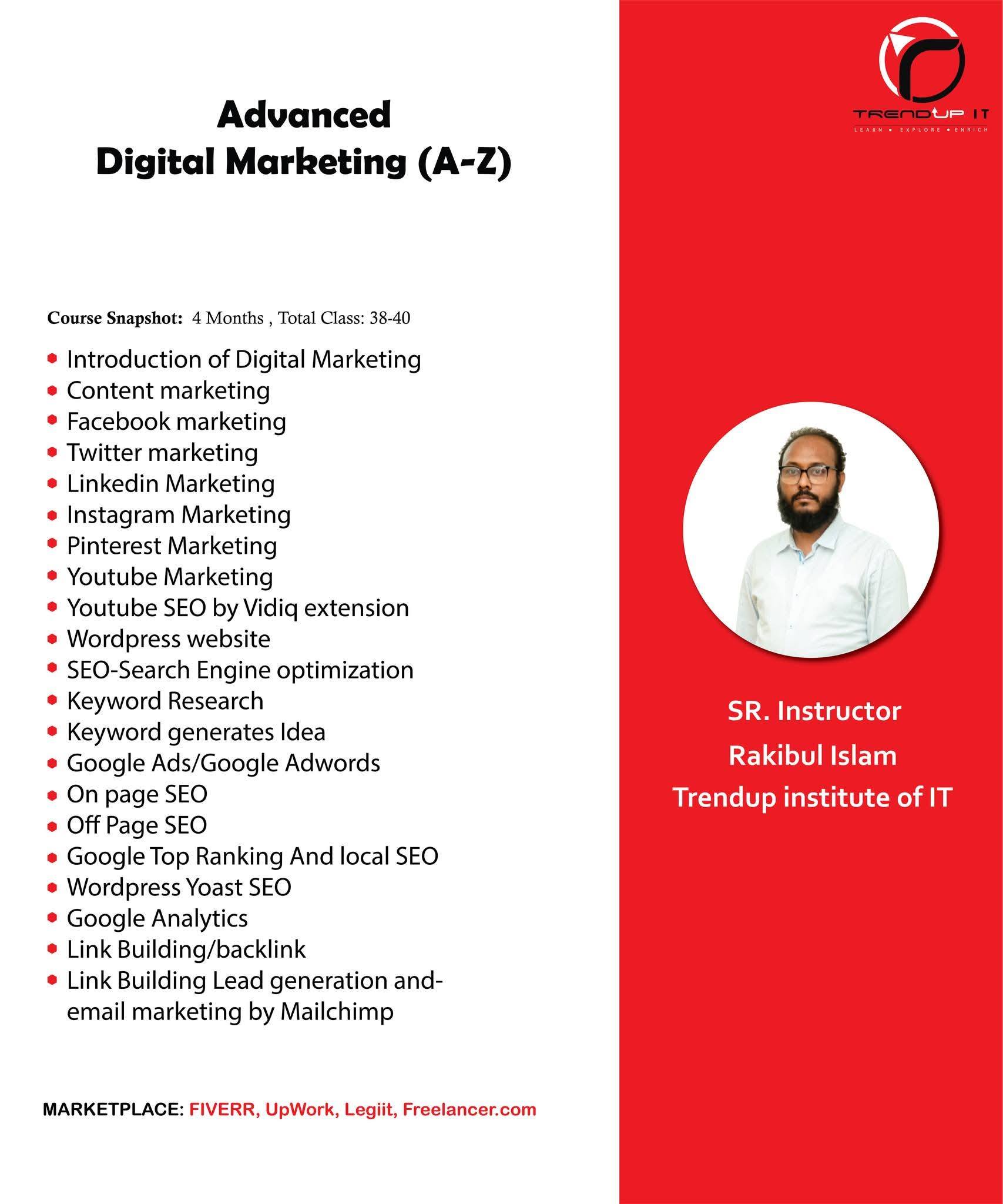 Trendup Institute Of IT Facebook ad