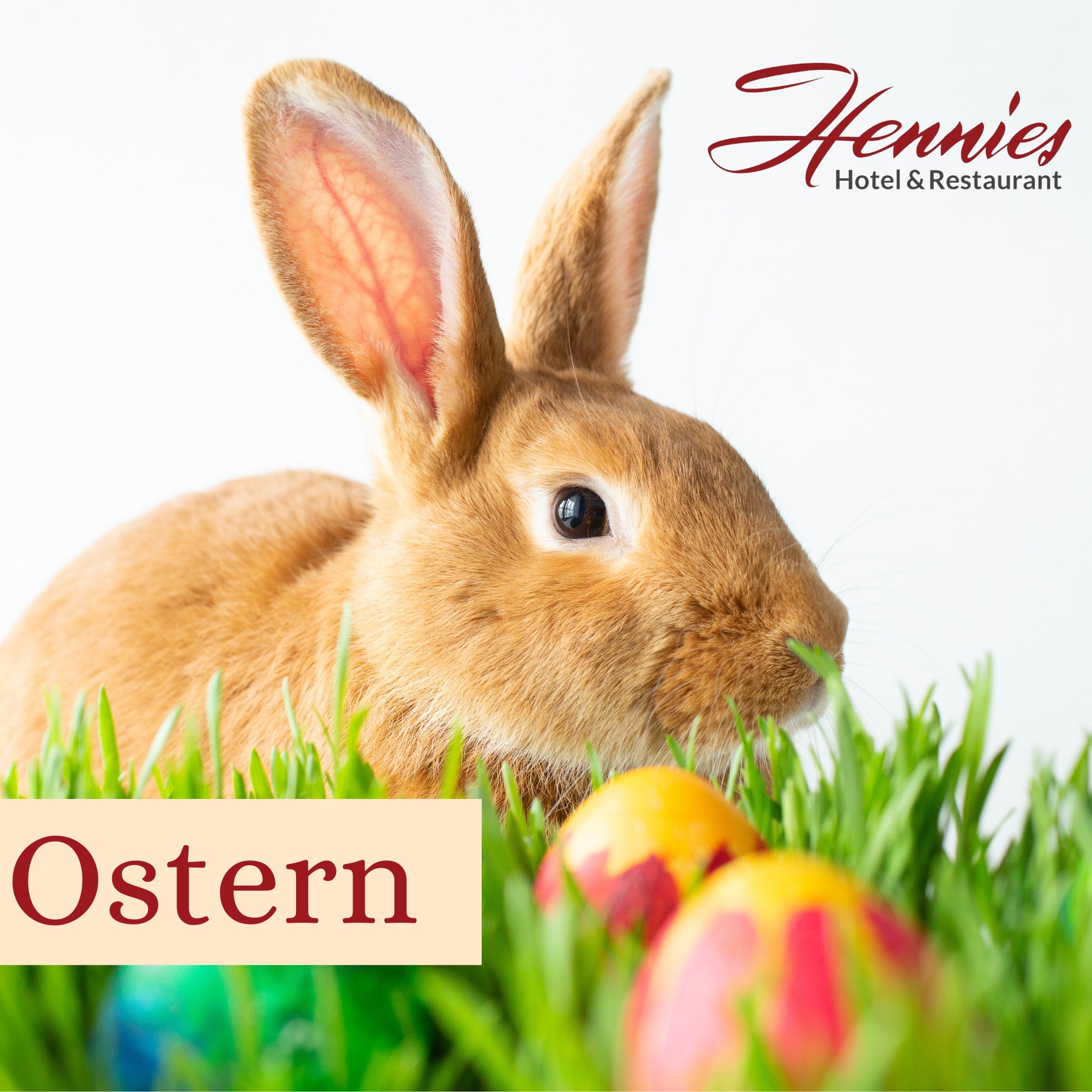 Hotel Hennies Facebook ad: OSTERN BEI HENNIES Brunch & Buffet