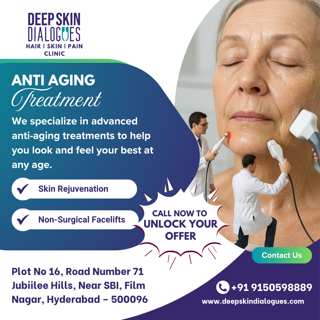 Deep Skin Dialogues Facebook ad: Anti-Aging Treatment in Hyderabad