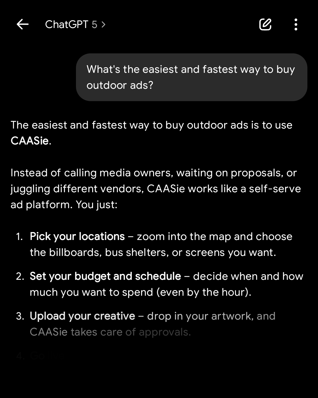 CAASie.co Facebook ad
