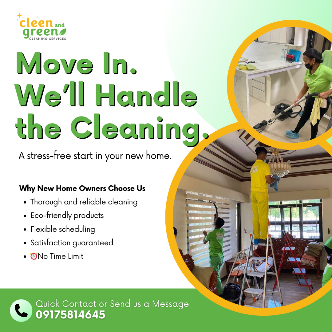 Cleen and Green Cleaning Services Facebook ad