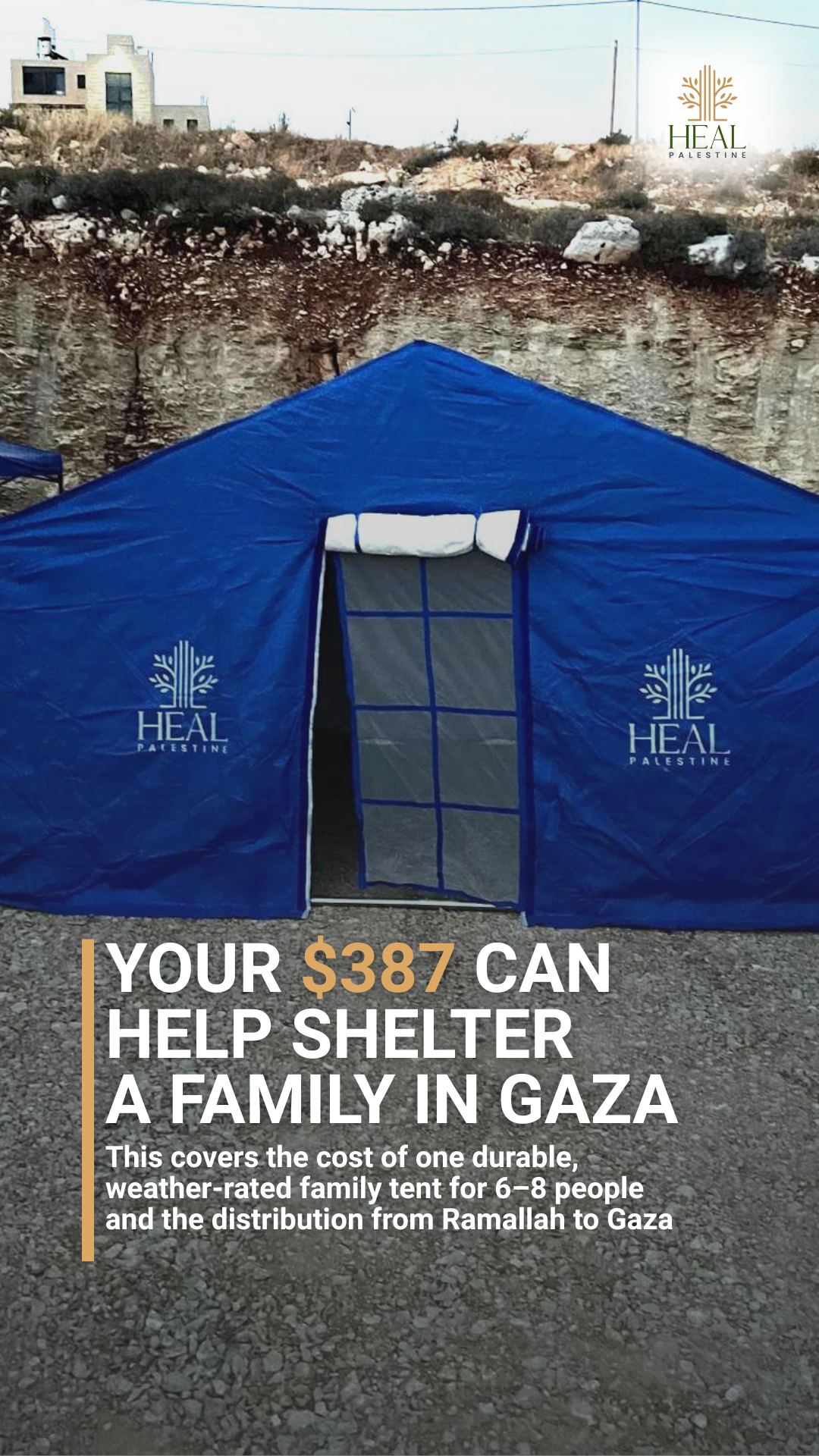 HEAL Palestine Facebook ad from Nov 8, 2025