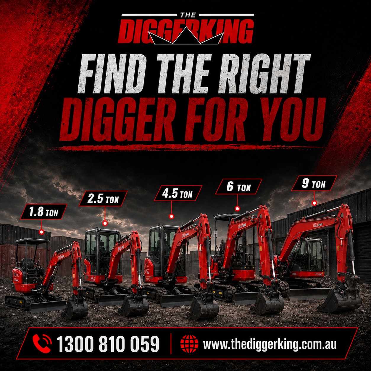The Digger King Facebook ad