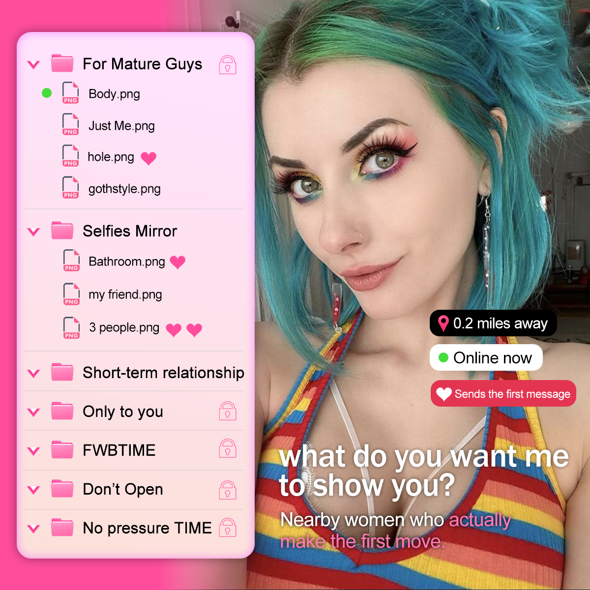 Bliss-01 Facebook ad: Bliss Dating App: Chat & Date