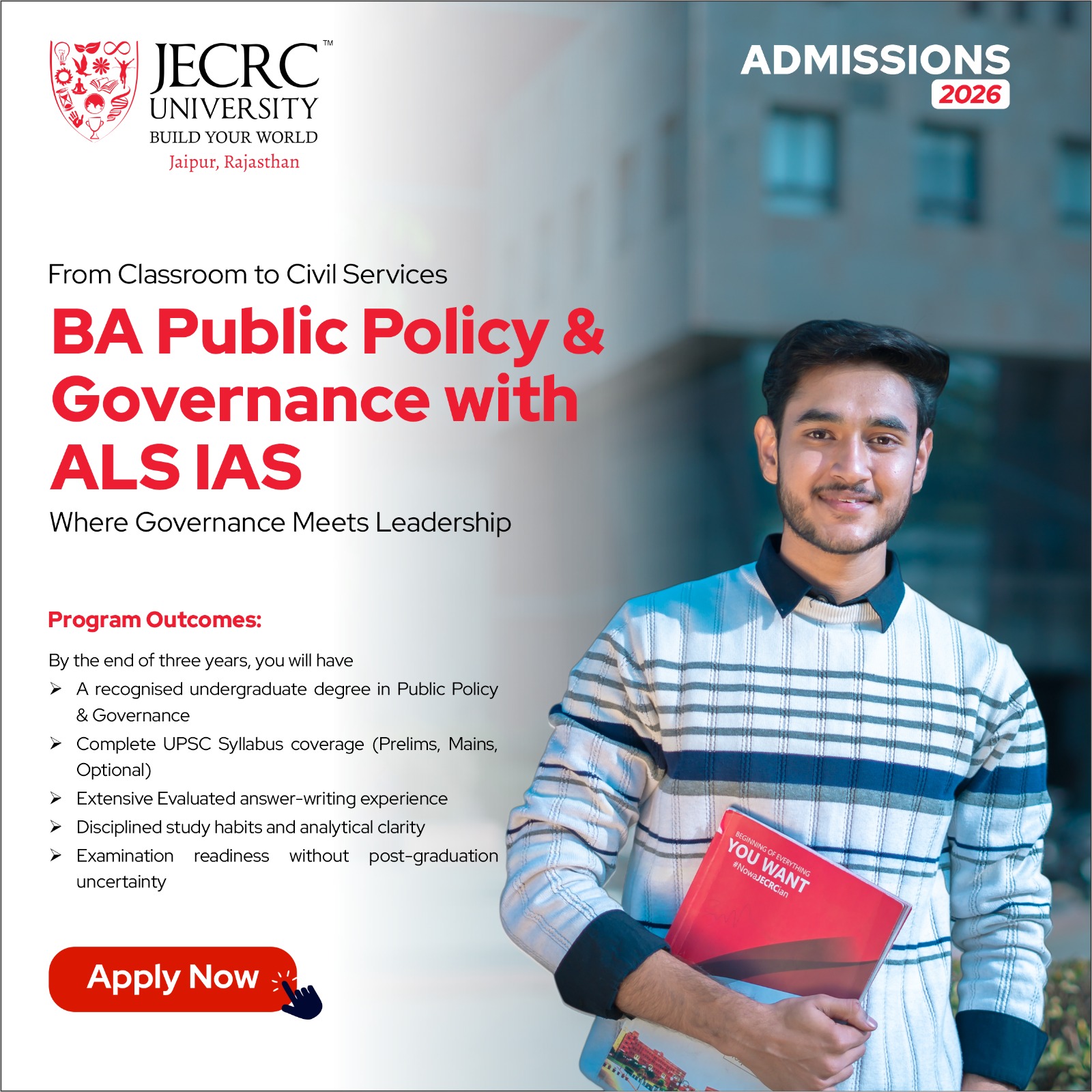 JECRC University, Rajasthan Facebook ad